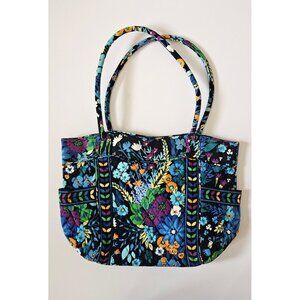 Vera Bradley Midnight Blues Grand Tote Bag Handbag Travel Purse